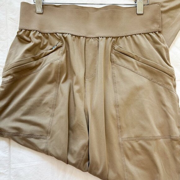 Free People Movement High Fives Jogger Pants Tan Khaki Women’s Size M - Picture 4 of 8